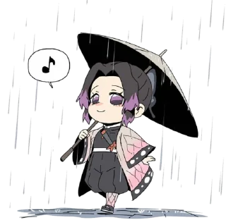 🌧 emoji KNY Chibi ➜ @animee_stickers Telegram sticker 8 of 60