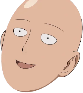 😀 emoji Saitama's Head (@NepthanCreation) Telegram sticker 6 of 41