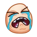 😭 emoji ᯤ @MaximXStickers Telegram sticker 9 of 50