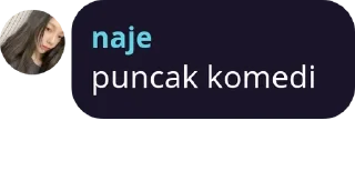 Sticker from naje lucu banget