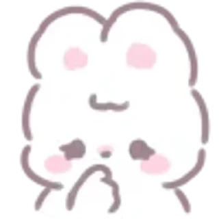 🤔 emoji Cloudy Kitty 💗 [@CuteStickerStore] Telegram sticker 10 of 27
