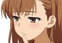 ☺️ emoji Misaka Mikoto Telegram sticker 16 of 51