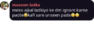 Sticker from Masoom ladka is not masoom