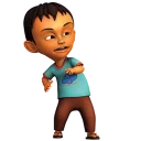 😠 emoji Upin Ipin Telegram sticker 6 of 9