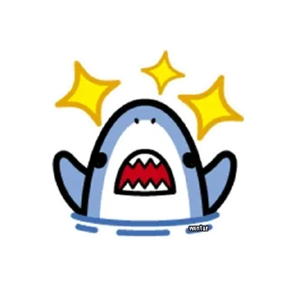 Sticker from sean ozawa suka hiu kecil