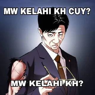 🥶 emoji 𝅄 ֹ  lookism by : @pagyeom 𖤐 Telegram sticker 20 of 100