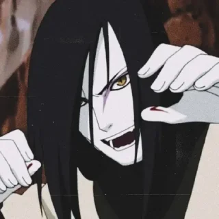 🖤 emoji Orochimaru @stickers_clan Telegram sticker 9 of 39