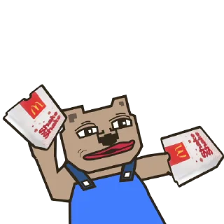 🍟 emoji Moving Wombat Telegram sticker 15 of 22