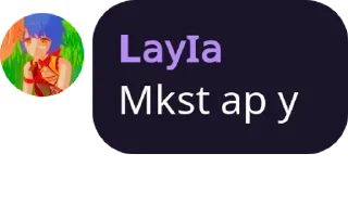 Sticker from layla suka mie ayam