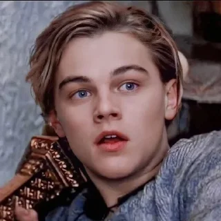 😐 emoji Leo Dicaprio 90s @AnimeOcean_GiFs Telegram sticker 19 of 50