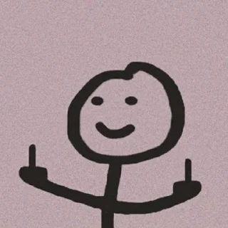 🖕 emoji Meme bodoh Telegram sticker 19 of 34