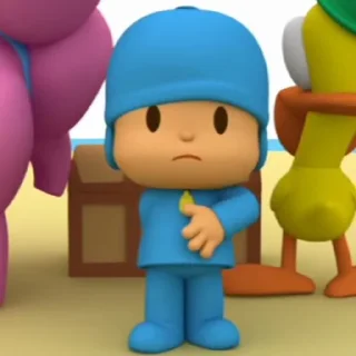 🪡 emoji Pocoyo 𔘓 @lilbebekuromi Telegram sticker 18 of 20