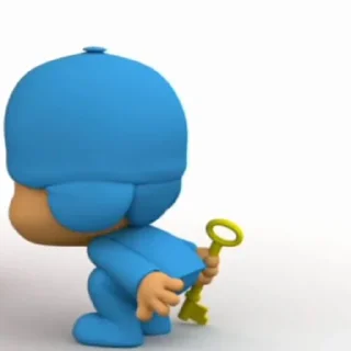 🪡 emoji Pocoyo 𔘓 @lilbebekuromi Telegram sticker 14 of 20