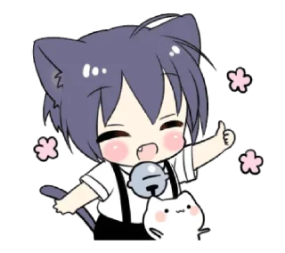 🐱 emoji Blαckie Cαt ! ¦ @GVCCIBURRY ˎˊ- Telegram sticker 5 of 25