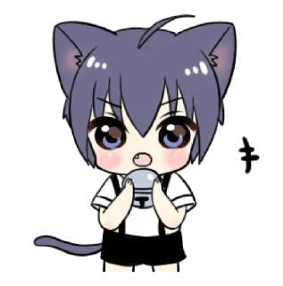 🐱 emoji Blαckie Cαt ! ¦ @GVCCIBURRY ˎˊ- Telegram sticker 14 of 25