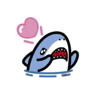 ❤️ emoji sean ozawa suka hiu kecil Telegram sticker 6 of 29