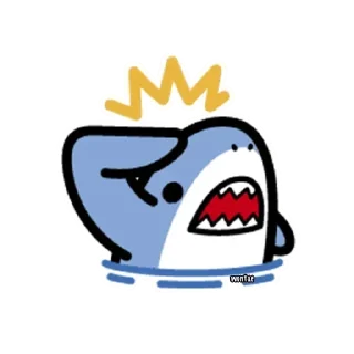 Sticker from sean ozawa suka hiu kecil