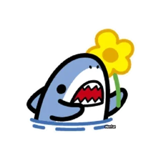 🌷 emoji sean ozawa suka hiu kecil Telegram sticker 8 of 29