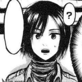 🗞 emoji ⋆ ࣪🗞 ִֶָ Mikasa お @Cupidreams ٭࣭ ٠ 𓆪 Telegram sticker 19 of 60