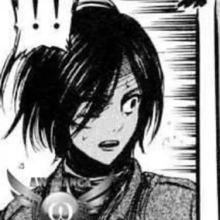 🗞 emoji ⋆ ࣪🗞 ִֶָ Mikasa お @Cupidreams ٭࣭ ٠ 𓆪 Telegram sticker 6 of 60