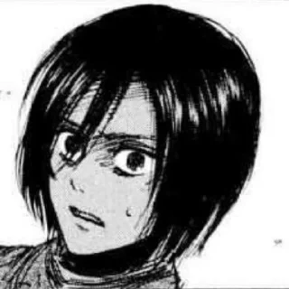 🗞 emoji ⋆ ࣪🗞 ִֶָ Mikasa お @Cupidreams ٭࣭ ٠ 𓆪 Telegram sticker 14 of 60
