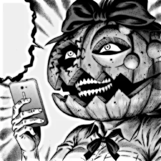 🎃 emoji 𖧧 ָ࣪ @ghosttsick⭑@freehuijin 𝅄𖧵ֹֺֽ໋໋݊ Telegram sticker 22 of 105