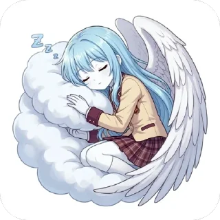 🫥 emoji Angel Telegram sticker 7 of 10