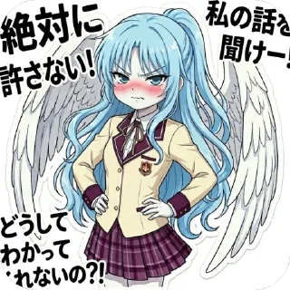 🫥 emoji Angel Telegram sticker 9 of 10