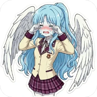 🫥 emoji Angel Telegram sticker 10 of 10