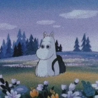 Sticker from Moomin by @kataajun
