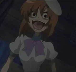 😂 emoji Rena (Higurashi) Telegram sticker 20 of 24