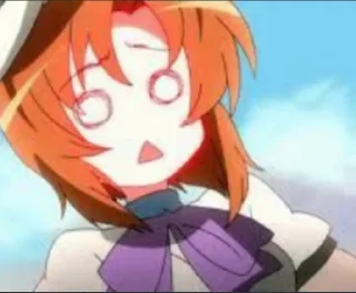 😨 emoji Rena (Higurashi) Telegram sticker 24 of 24
