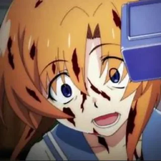 🩸 emoji Rena (Higurashi) Telegram sticker 18 of 24