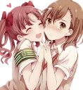 ❤ emoji Misaka Mikoto Telegram sticker 10 of 51