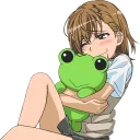 😊 emoji Misaka Mikoto Telegram sticker 9 of 51