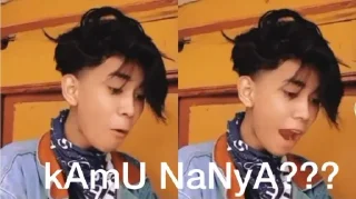 Sticker from kamu nanya? aowkawok