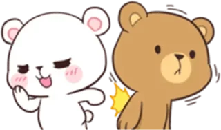 😏 emoji @Opstickerpacks 💖Milk & mocha 🌟🌸 Telegram sticker 9 of 35