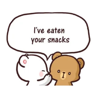 😂 emoji @Opstickerpacks 🌟Milk & Mocha 💖💫 Telegram sticker 20 of 25