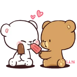 🍦 emoji @Opstickerpacks 🌸Milk & mocha 💫❤️‍🔥 Telegram sticker 8 of 105