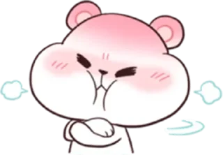 😡 emoji @Opstickerpacks 💖Milk & mocha 🌟🌸 Telegram sticker 22 of 35