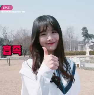 🙉 emoji ❁ུ۪ wjsn meme ꒰ @STIKERWJSN Telegram sticker 10 of 65