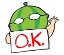 🍉 emoji Watermelon Head by @wontae Telegram sticker 24 of 38