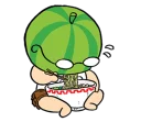 Sticker from Watermelon Head by @wontae