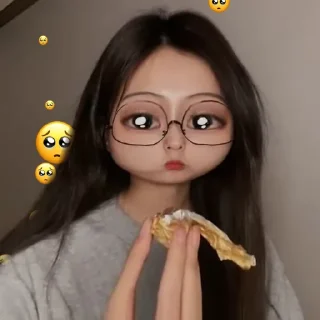 🥺 emoji ≛ hyewon @zrylly ≛ Telegram sticker 7 of 39