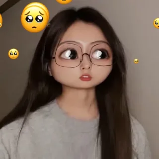 🥺 emoji ≛ hyewon @zrylly ≛ Telegram sticker 8 of 39