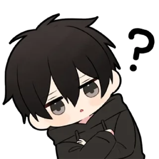 🤔 emoji Chibi couple || @mnuvq Telegram sticker 20 of 120