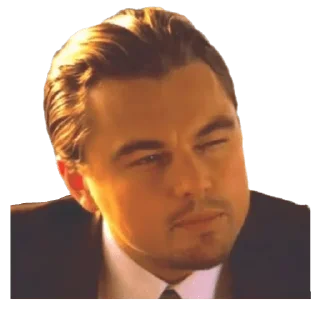 🤨 emoji leonardo dicaprio Telegram sticker 10 of 36