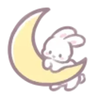 🌙 emoji Cloudy Kitty 💗 [@CuteStickerStore] Telegram sticker 24 of 27