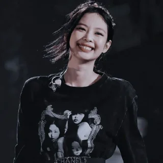 ✨ emoji Jennie dark Telegram sticker 21 of 21