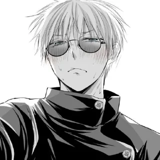 🤍 emoji gojou satoru Telegram sticker 15 of 59